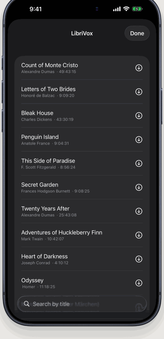 Talefall catalog of free public-domain audiobooks