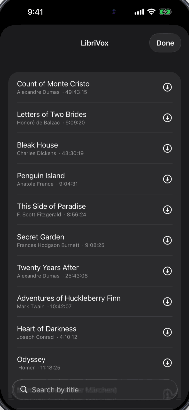 Catálogo de audiolibros gratuitos en Talefall